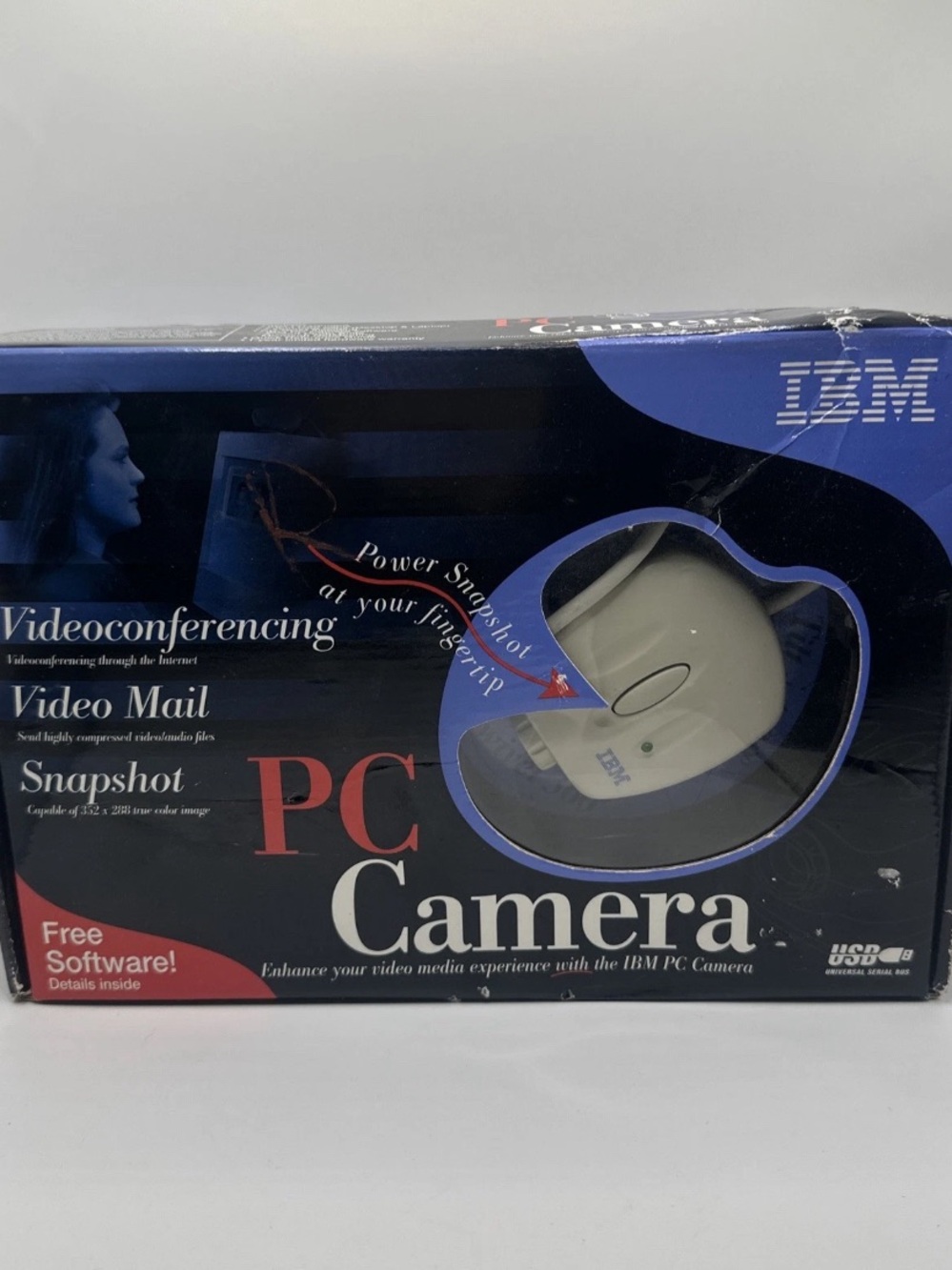 IBM PC Camera in White and Black Box